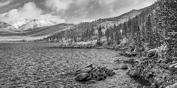 Snowy East Shore B+W