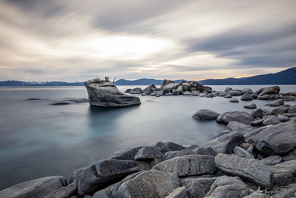 Long Exposure print of Lake Tahoe