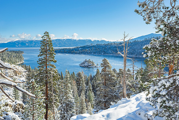 Wintry Morning at Emerald Bay